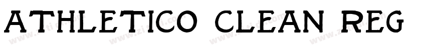 Athletico Clean Reg字体转换 Athletico Clean Reg字体转换